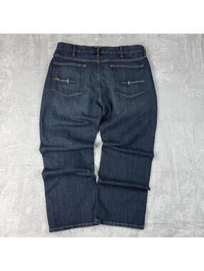 Ariat Rebar M5 Straight Leg Jeans Fit 36x30 Black Stone Wash Durable Retro Men